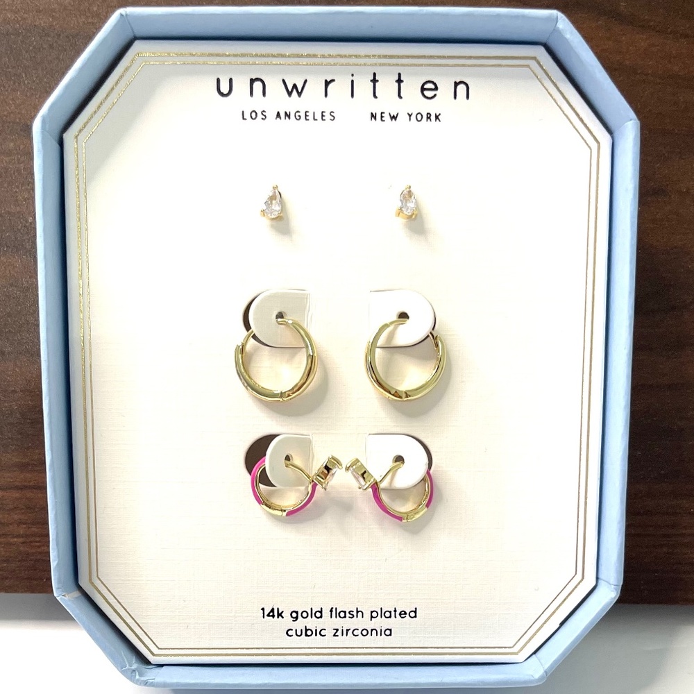 Unwritten 3-Piece Earring Set